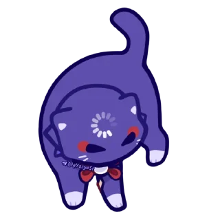 💙 emoji Мяв мяв [автор @qYasyaSt] Telegram sticker 22 of 30