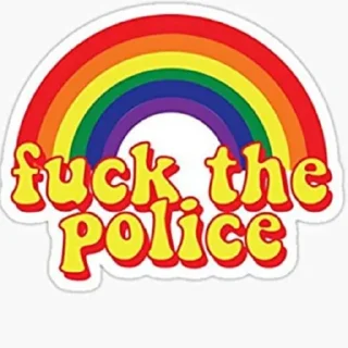 ❤️ emoji Fuck The Police Telegram sticker 12 of 24