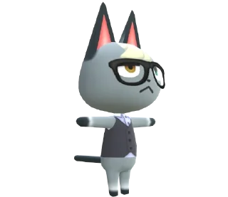 🤓 emoji animal crossing @this_is_sticker_party Telegram sticker 10 of 65