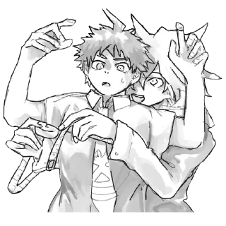 😧 emoji Nagito Komaeda Telegram sticker 21 of 82