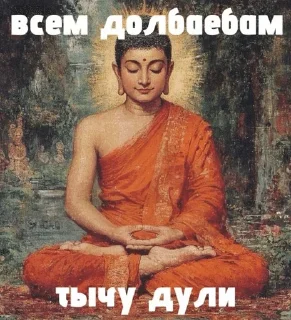 Sticker from будда одобряет