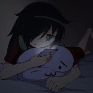 🥱 emoji 🚷Watamote 🎧 Telegram sticker 6 of 66