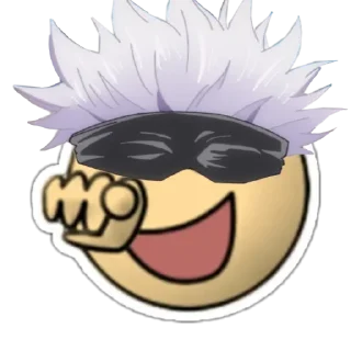 😂 emoji Gojo durak online @stikvskara Telegram sticker 23 of 24