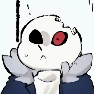Sticker from —` horror sans. ★彡