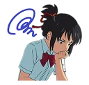 🙁 emoji Kimi no Na wa Telegram sticker 24 of 40