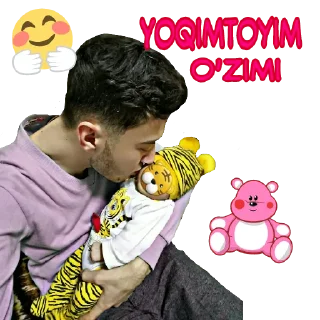 😘 emoji ♥ @RustamTolqunov ♥ Telegram sticker 16 of 89