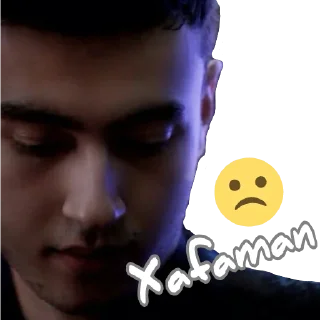 😔 emoji ♥ @RustamTolqunov ♥ Telegram sticker 21 of 89