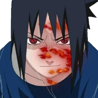 😏 emoji Саске Учиха Telegram sticker 17 of 47