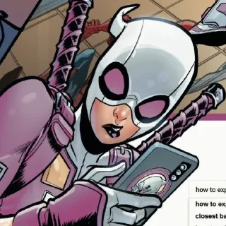 🤍 emoji Elite Gwenpool Telegram sticker 4 of 40