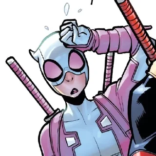 🤍 emoji Elite Gwenpool Telegram sticker 14 of 40