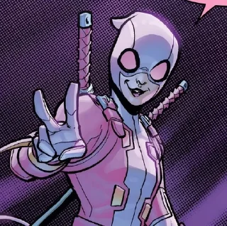🤍 emoji Elite Gwenpool Telegram sticker 2 of 40