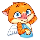 😳 emoji Cupid Cat Telegram sticker 23 of 25