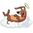 Sticker from Cupid Dog