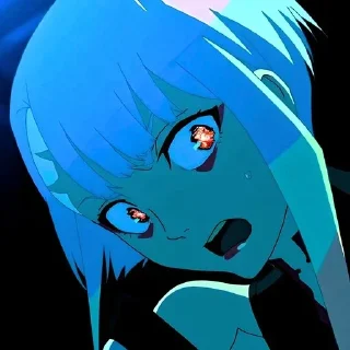 😨 emoji Киберпанк @anime_sticks Telegram sticker 10 of 20
