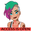 ✅ emoji Киберпанк (Джуди) @nyasticks Telegram sticker 14 of 20