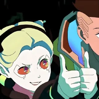 👍 emoji Киберпанк @anime_sticks Telegram sticker 19 of 20
