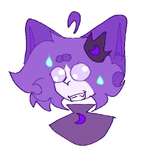 😅 emoji 🖤_PaisXmilk_💜 Telegram sticker 7 of 11