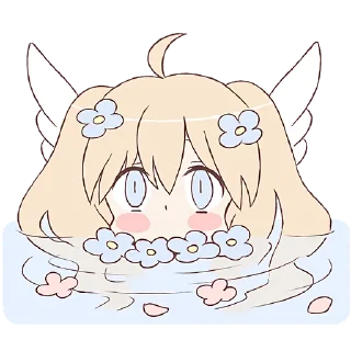 😶 emoji Девушка Ангел @Nyasticks Telegram sticker 15 of 41