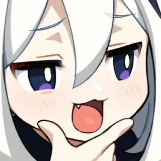 😏 emoji Paimon by @anime_stickerr Telegram sticker 22 of 28