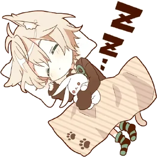 😴 emoji キツネの子 Telegram sticker 12 of 42