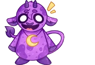 🌙 emoji 💜cows-46 @moolokobot Telegram sticker 5 of 120