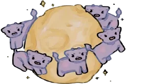 🌜 emoji 💜cows-46 @moolokobot Telegram sticker 22 of 120