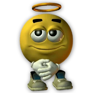 😇 emoji Memes Telegram sticker 3 of 38