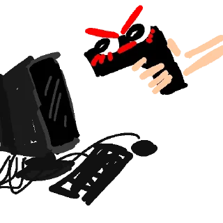 🔫 emoji rouge Telegram sticker 6 of 20