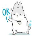 👌 emoji Machiko Rabbit Telegram sticker 5 of 80