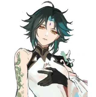🤤 emoji Сяо Telegram sticker 23 of 29