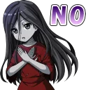 🙅‍♀️ emoji Corpse Party :: @line_stickers Telegram sticker 13 of 40