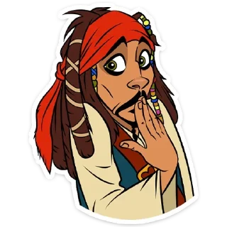 😅 emoji Капитан Джек Воробей @stickerdom Telegram sticker 3 of 32
