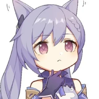 🤔 emoji Ke qing Telegram sticker 10 of 28