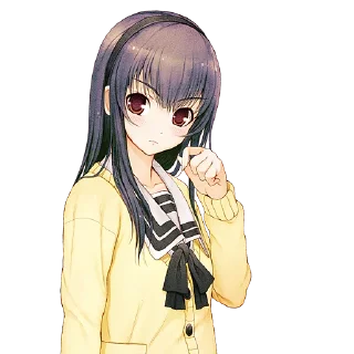 😠 emoji Totono | Kimi to Kanojo to Kanojo no Koi Telegram sticker 16 of 21