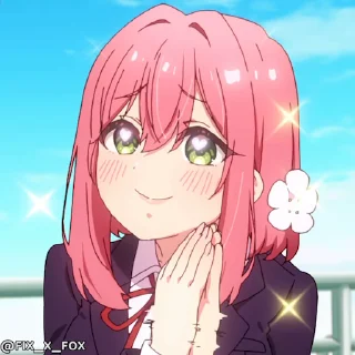🙏 emoji @fixfox Kimi no Koto ga Daisuki na 100-nin no Kanojo p1 Telegram sticker 10 of 50