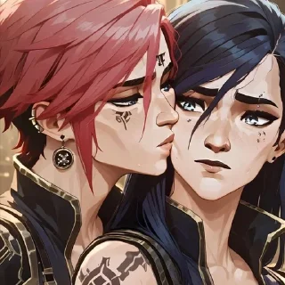 💙 emoji аркейн Telegram sticker 9 of 78