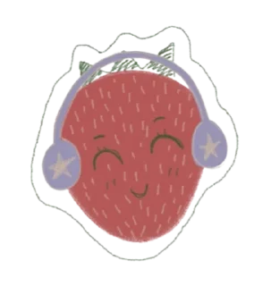 🌟 emoji клубника :-) @weirddsweaterr Telegram sticker 8 of 10