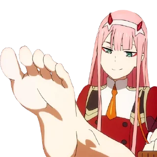 🐾 emoji ..:::ZeroTwo:::.. @anime_oboiavi Telegram sticker 20 of 33