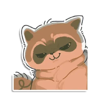 😏 emoji еноты @SSATANIX Telegram sticker 22 of 120