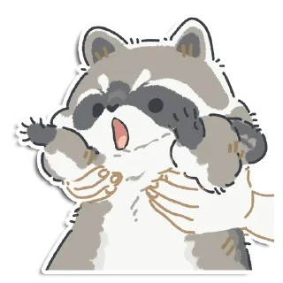 🦝 emoji еноты @SSATANIX Telegram sticker 18 of 120