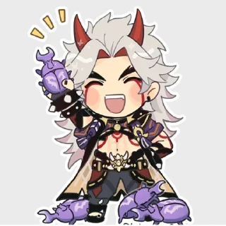 🪲 emoji аратаки итто Telegram sticker 24 of 73
