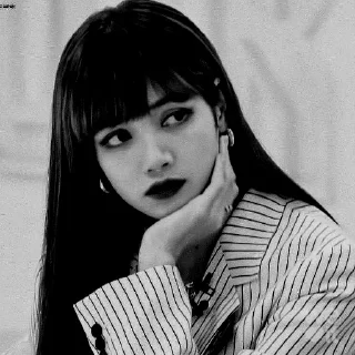 😐 emoji lisa dark Telegram sticker 11 of 38