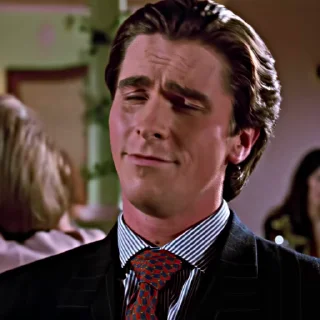 😉 emoji Patrick Bateman (@LxWRNCc) Telegram sticker 9 of 29