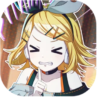 🍊 emoji .⊹ вбс рін @fuyukostickers ♡ Telegram sticker 5 of 75