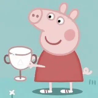 🐷 emoji 𖥻 peppa pig : 🐷 : @lumicore_present Telegram sticker 7 of 40