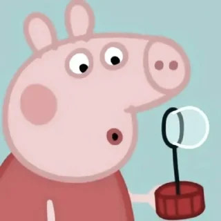🐷 emoji 𖥻 peppa pig : 🐷 : @lumicore_present Telegram sticker 16 of 40