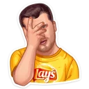 Sticker from Lays. Футбольные эмоции (@TgSticker)