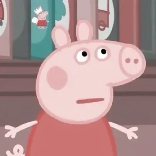 🐷 emoji 𖥻 peppa pig : 🐷 : @lumicore_present Telegram sticker 24 of 40