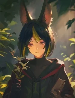 🌟 emoji Ушастик тигнари 🍃🍃 Telegram sticker 18 of 22