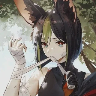 🌟 emoji Ушастик тигнари 🍃🍃 Telegram sticker 20 of 22